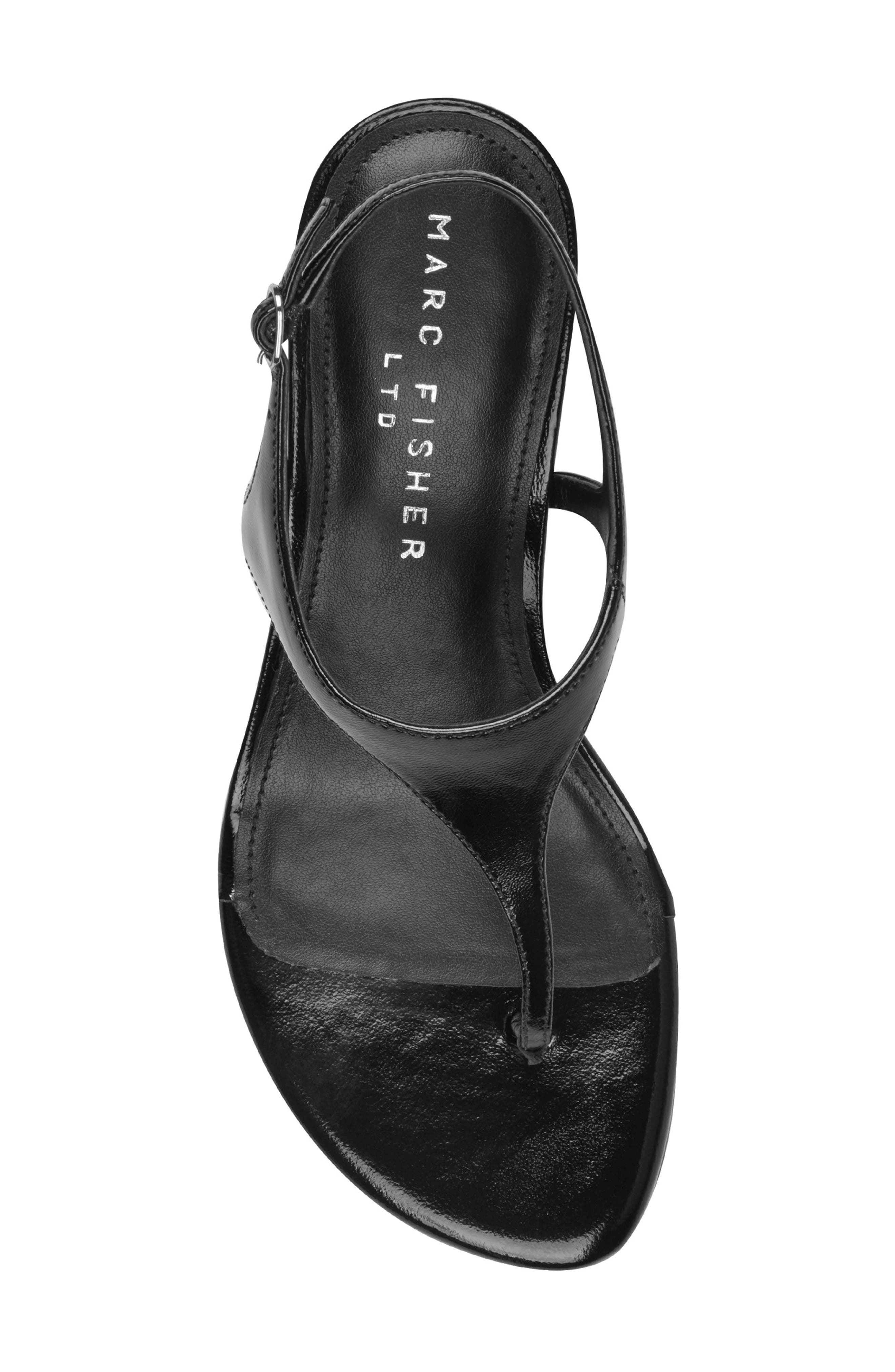 Marc Fisher LTD Pelysa Ankle Strap Sandal, Alternate, color, Black