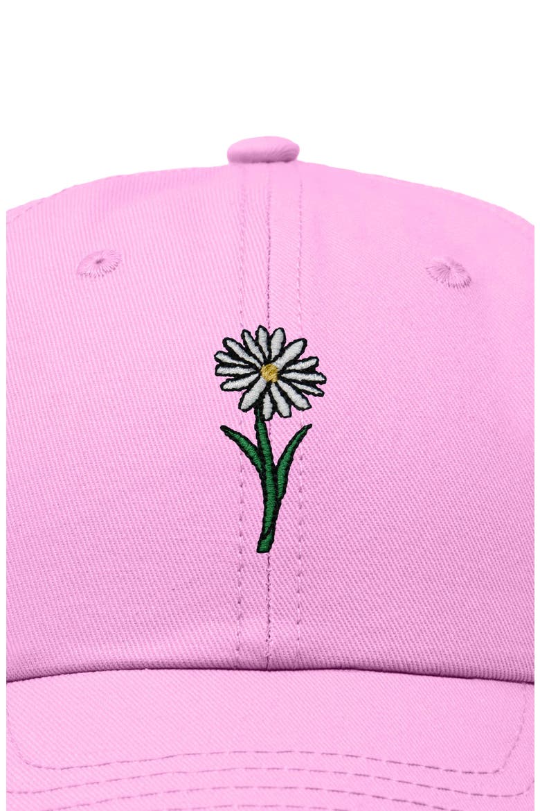 Daisy Embroidered Everyday Hat, Alternate, color, Light Pink