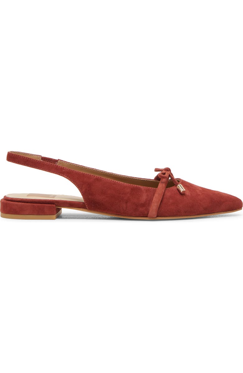 Dolce Vita Payge Pointed Toe Slingback Pump, Alternate, color, Brandy Suede