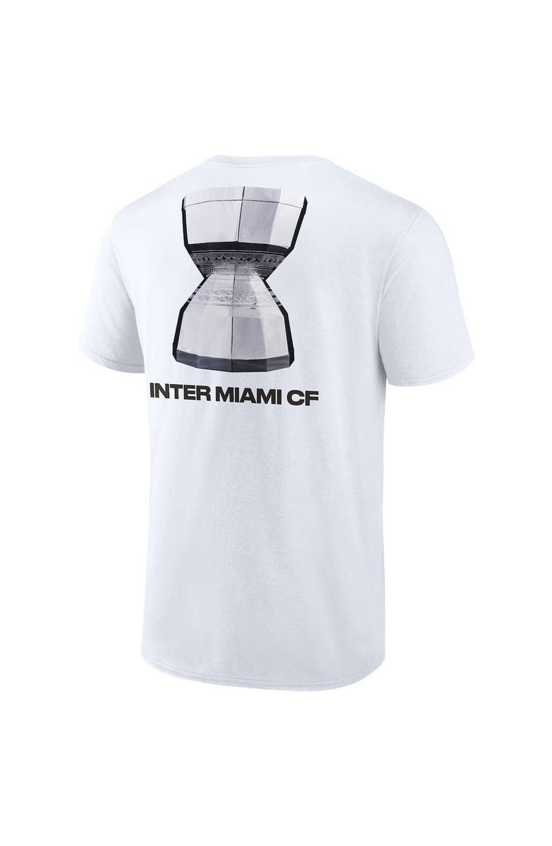 FANATICS Men's Fanatics Branded White Inter Miami CF 2023 Leagues Cup Champions Locker Room T-Shirt, Alternate, color, White