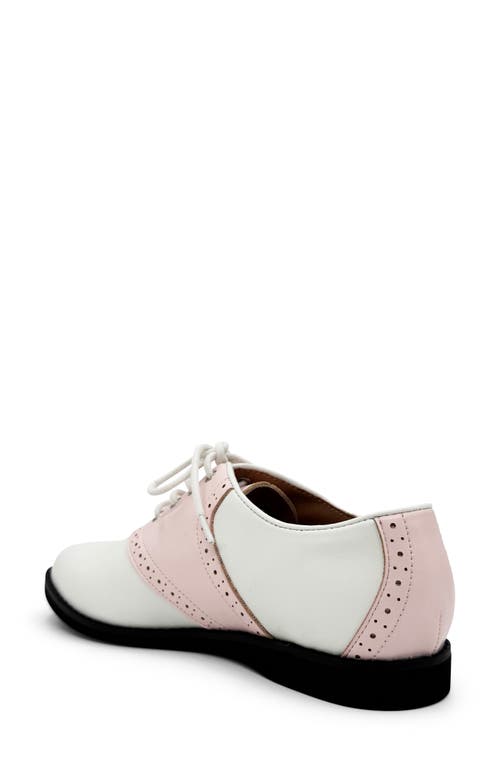 Chelsea Crew Rizzo Colorblock Derby In Pink And White Pu
