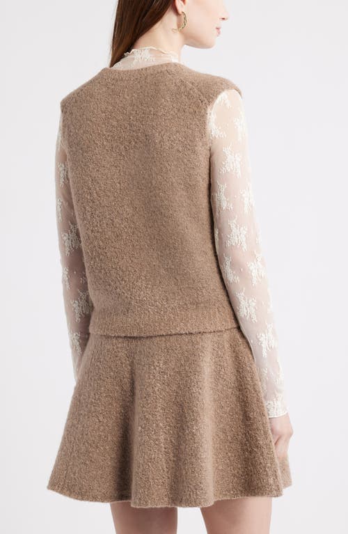 Treasure & Bond Bouclé Sweater Vest In Multi