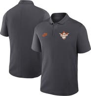 Nike Men's Nike Anthracite Texas Longhorns Primetime Victory Legacy Vault Logo Performance Polo