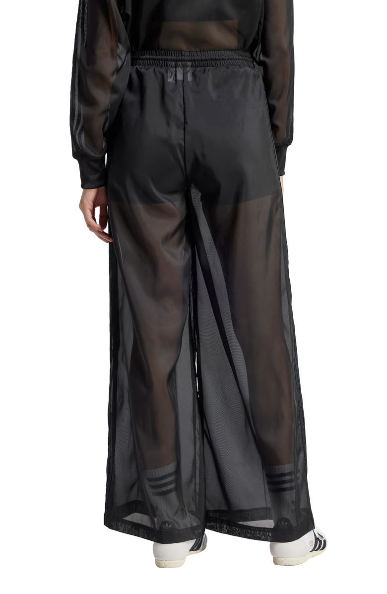 adidas Originals 3-Stripes Sheer Wide Leg Track Pants, Alternate, color,