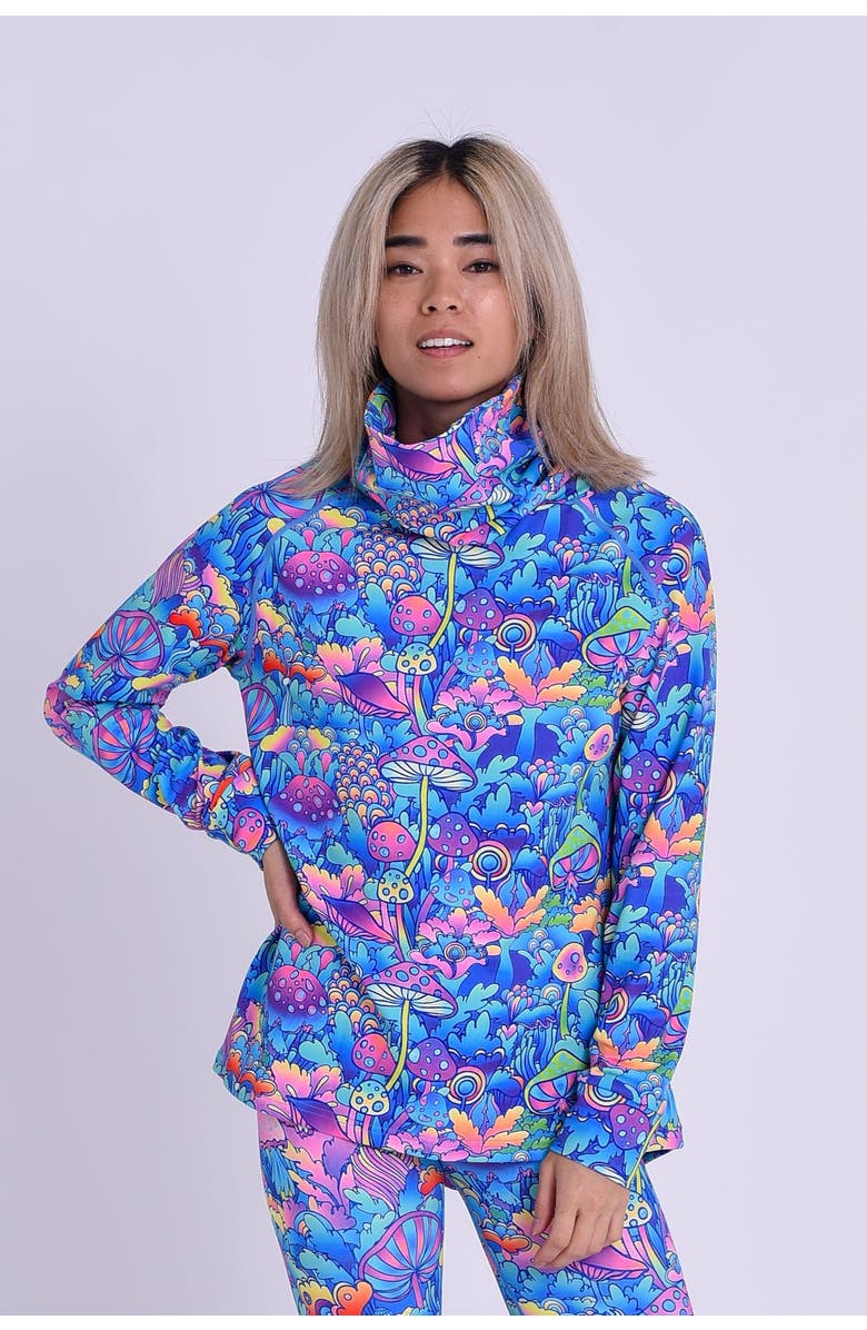 OOSC High Neck Baselayer Top - How High?? Women's, Main, color, Multi-Colour