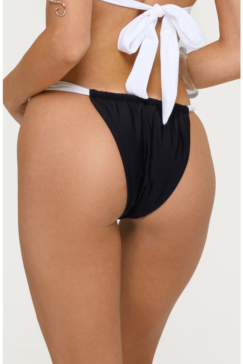 Romana Contrast Bikini Bottoms, Alternate, color, BLACK