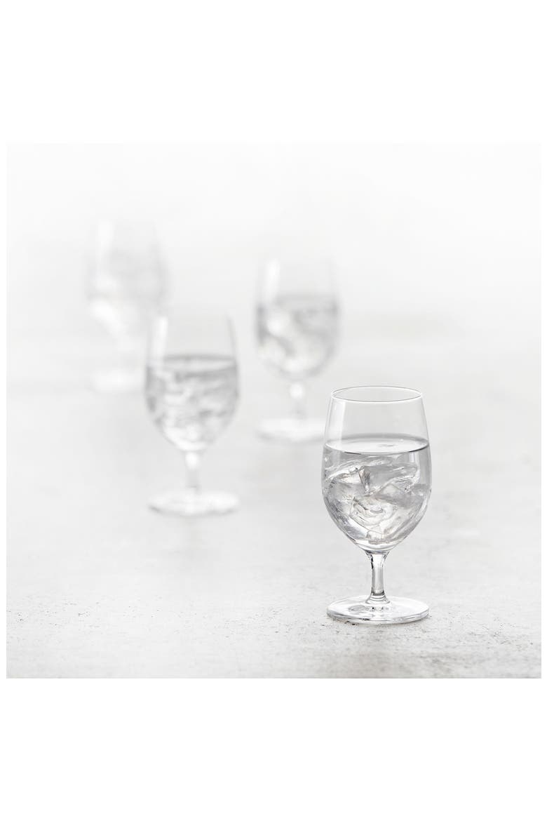 Banquet Set of 6 Water Glasses, Alternate, color, CLEAR