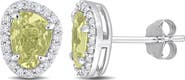 Julianna B. Yellow Sapphire & Diamond Stud Earrings 14k