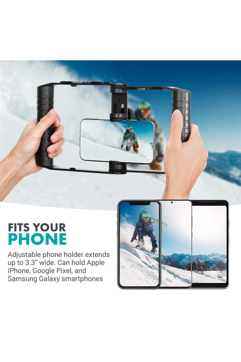 SPR-20 Foldable Smartphone Video Rig Cage, Alternate, color, Black