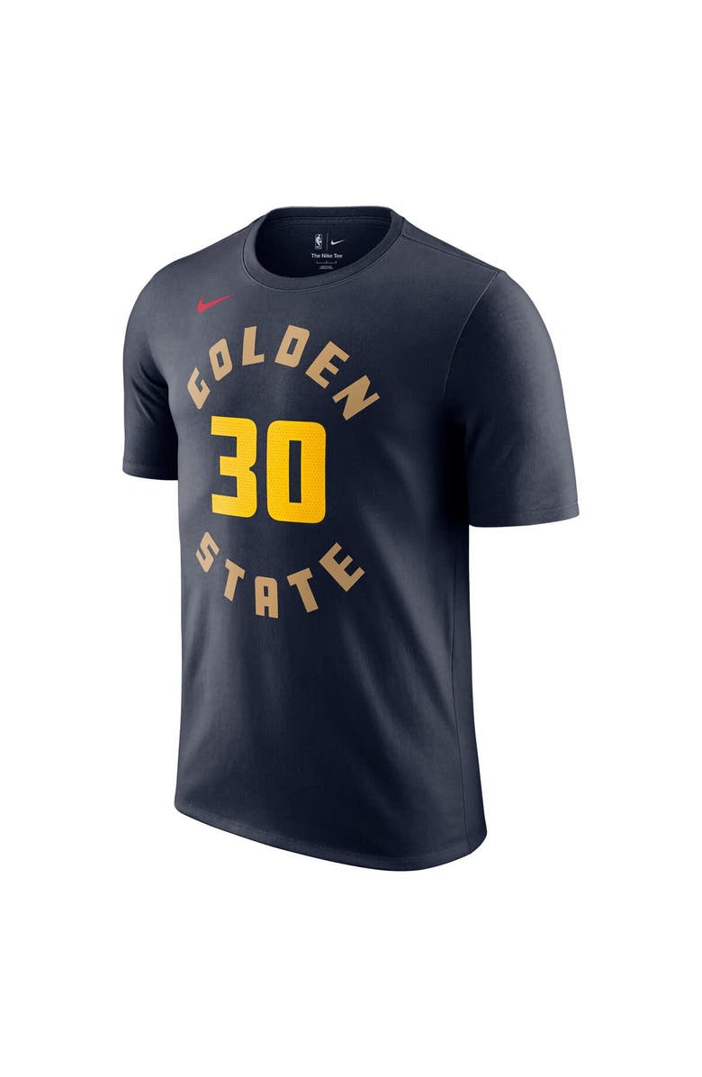 Nike Men's Nike Stephen Curry Navy Golden State Warriors 2024/25 City Edition Name & Number T-Shirt, Alternate, color, 