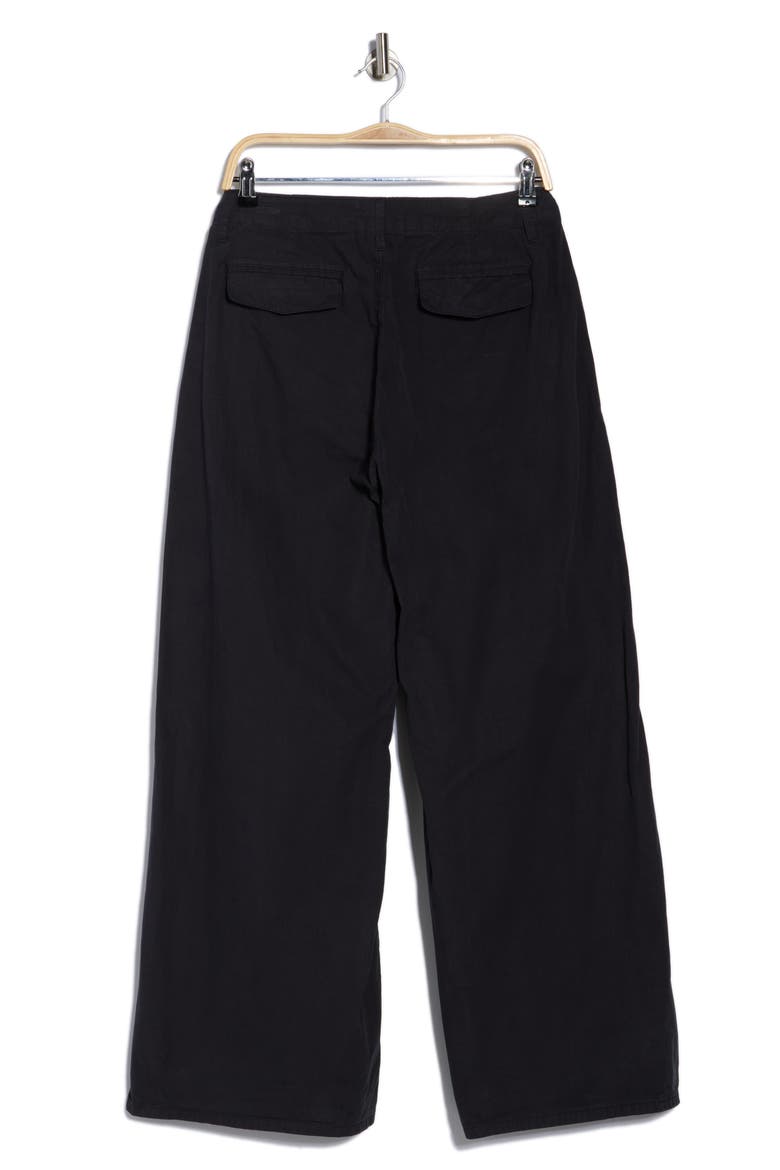 Evie High Waist Wide Leg Pants, Alternate, color, BLACK