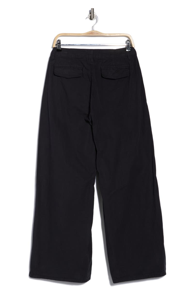 rag & bone Evie High Waist Wide Leg Pants, Alternate, color, Black