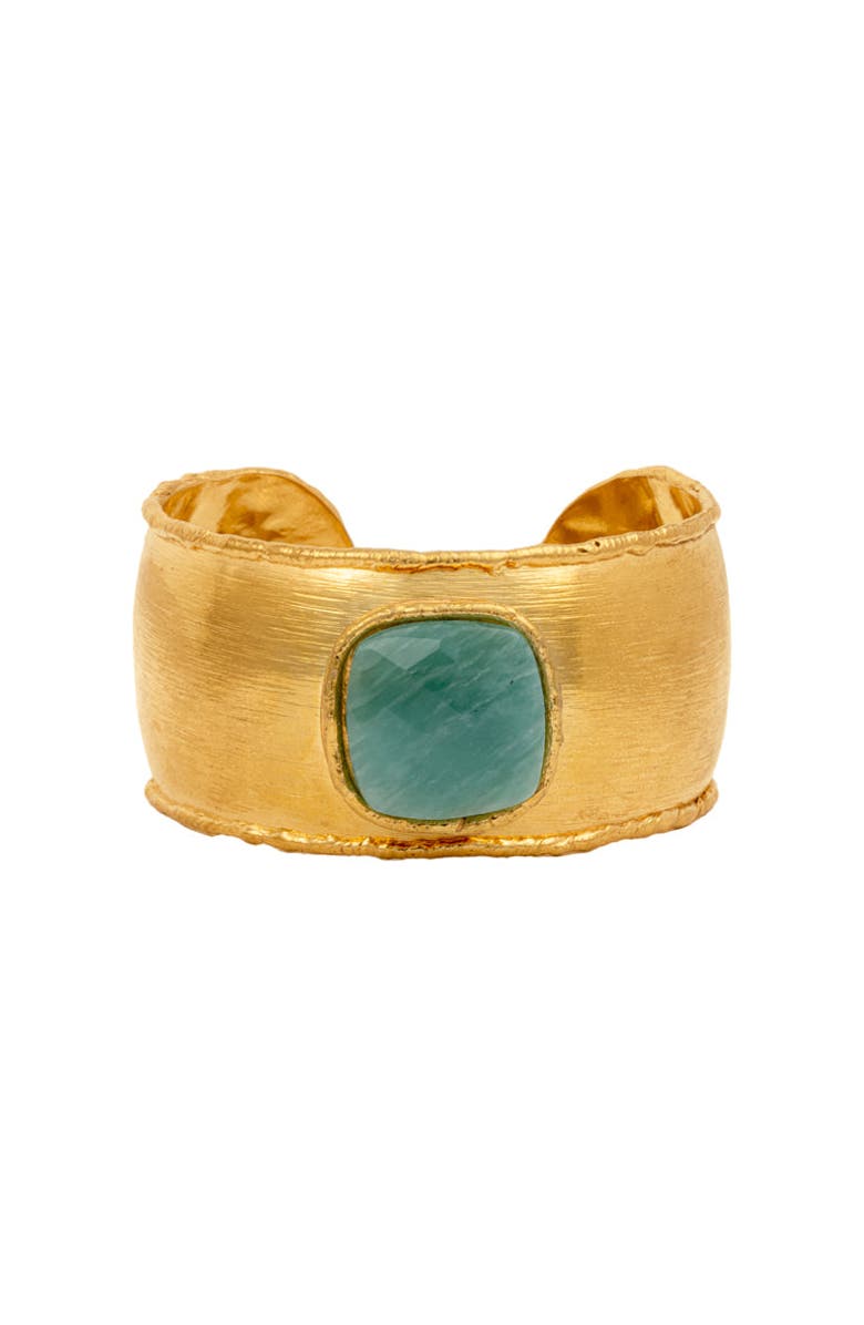 SYLVIA TOLEDANO Mirage Cuff, Main, color, Gold/ Green