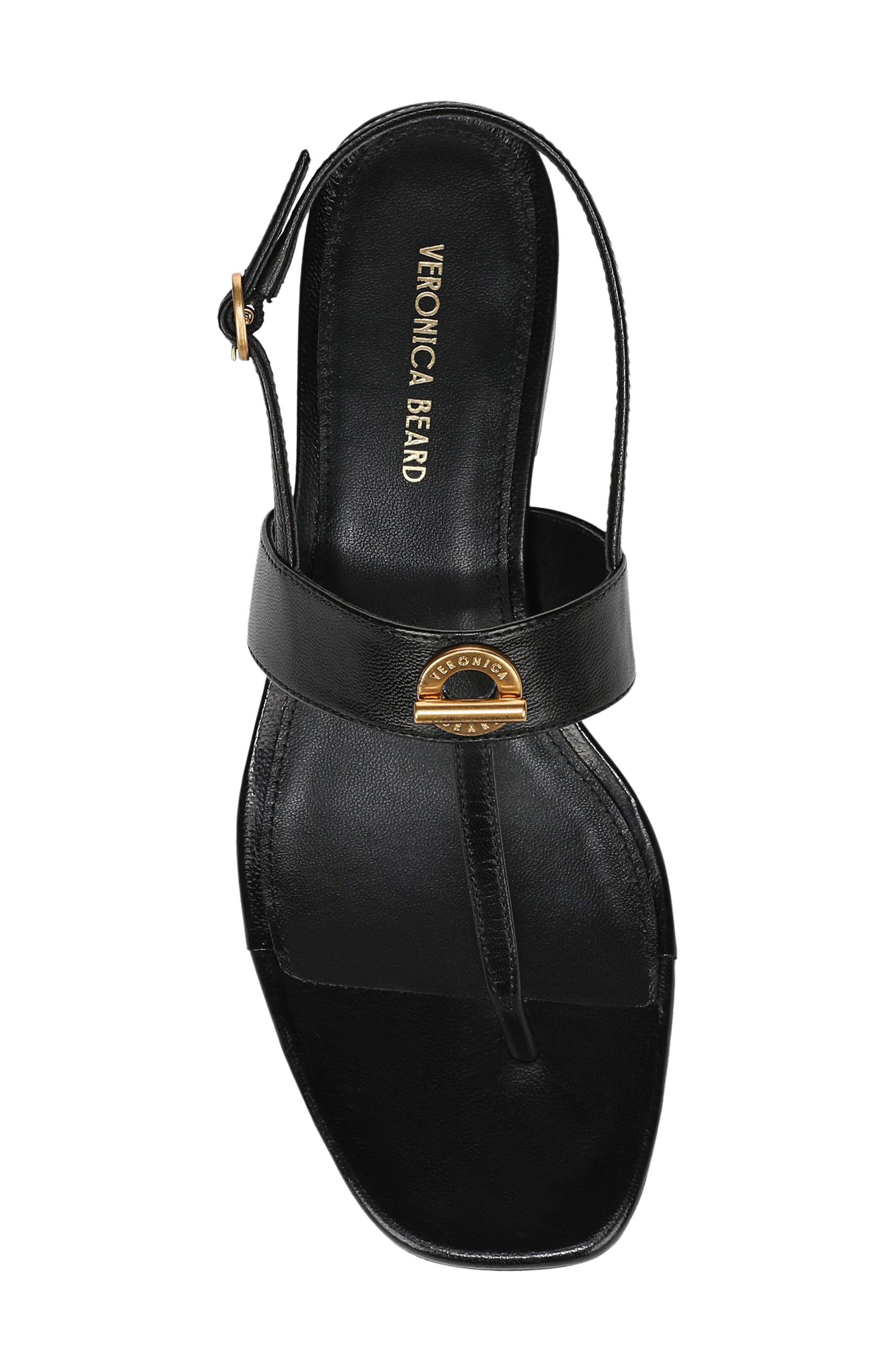 Veronica Beard Andie Slingback Sandal, Alternate, color, Black