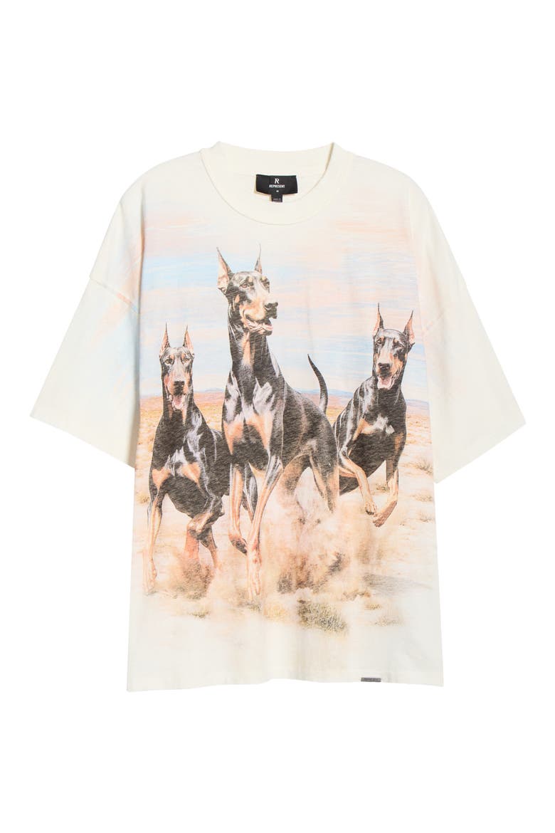 Western Doberman Graphic T-Shirt, Alternate, color, FLAT WHITE