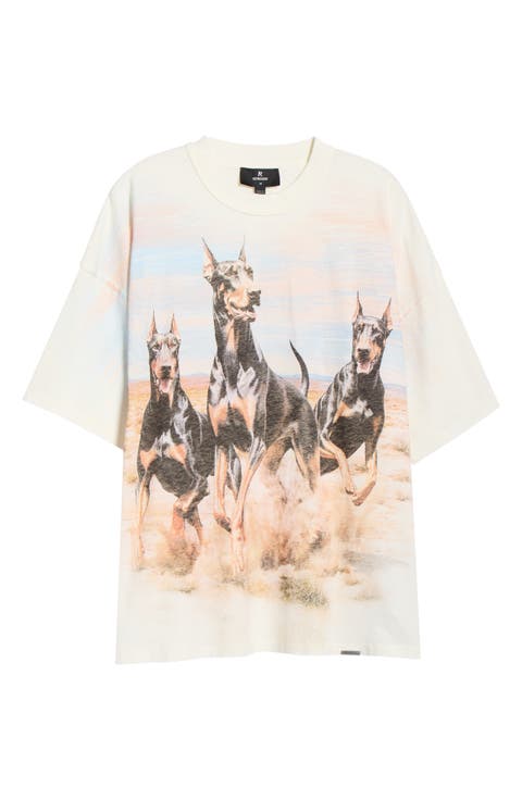 Western Doberman Graphic T-Shirt