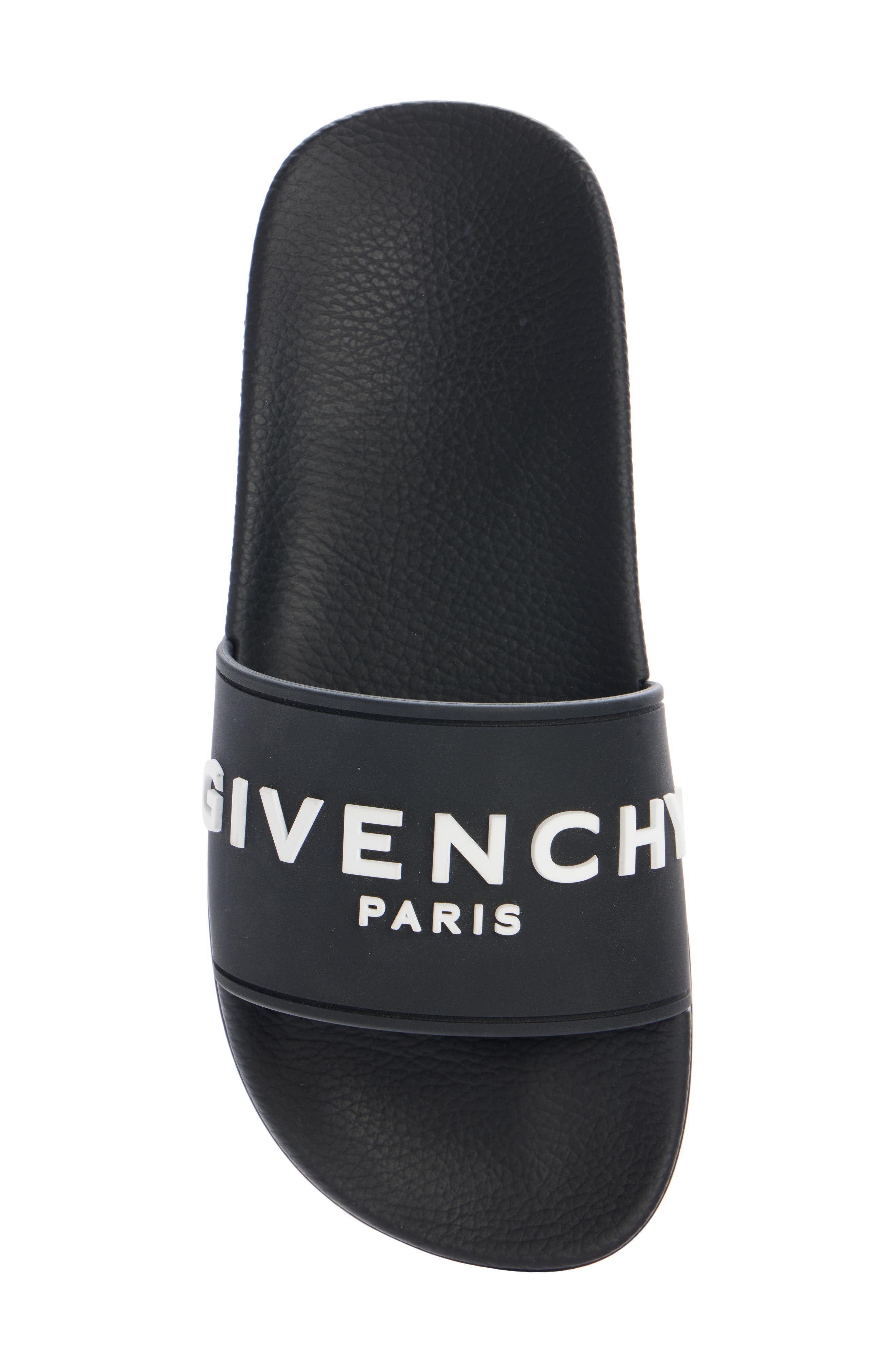 Givenchy Logo Slide Sandal, Alternate, color, Black