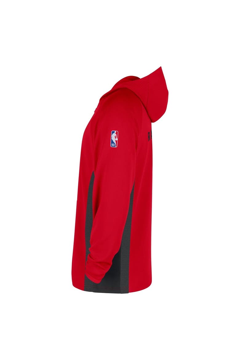 Men's Nike  Red Toronto Raptors Authentic On Court Zone Quarter-Zip Dri-FIT Hoodie Jacket, Alternate, color, Red