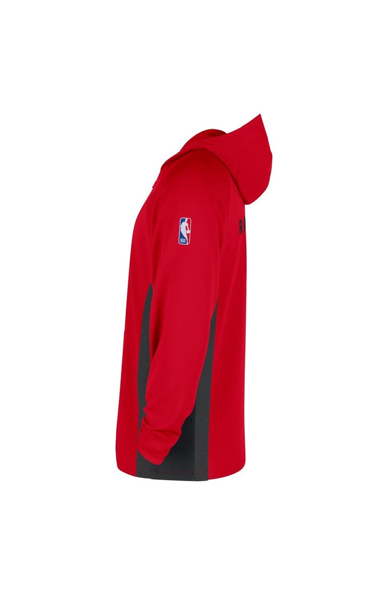 Nike Men's Nike Red Toronto Raptors Authentic On Court Zone Quarter-Zip Dri-FIT Hoodie Jacket, Alternate, color, Red