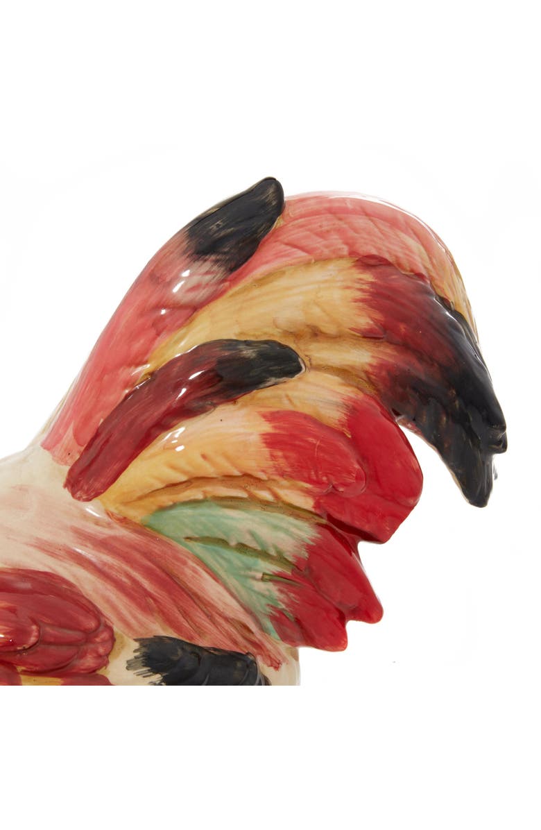 UMA Farmhouse Ceramic Hen Statue, Alternate, color, Red