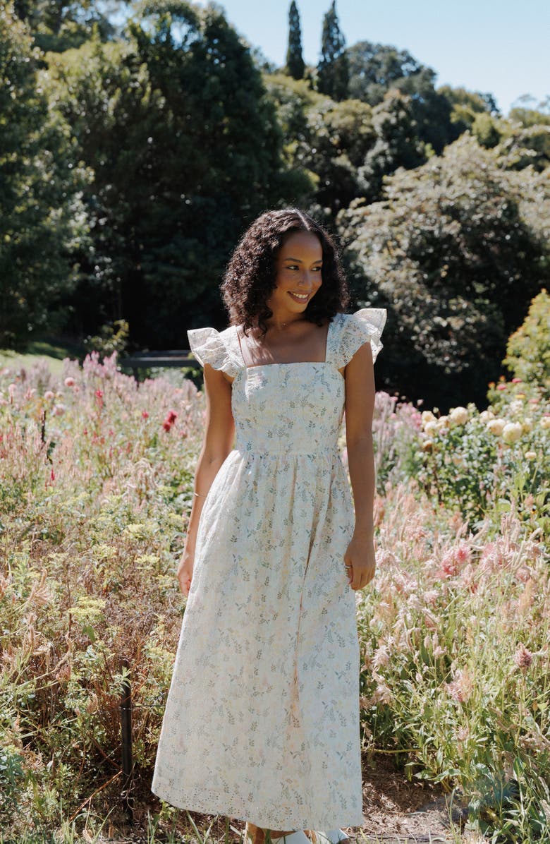 Petal & Pup Ashtonleigh Midi Dress, Alternate, color, Multi Floral