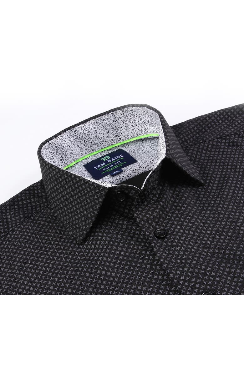 TOM BAINE Slim Fit Performance Stretch Long Sleeve Button Front Shirt, Alternate, color,