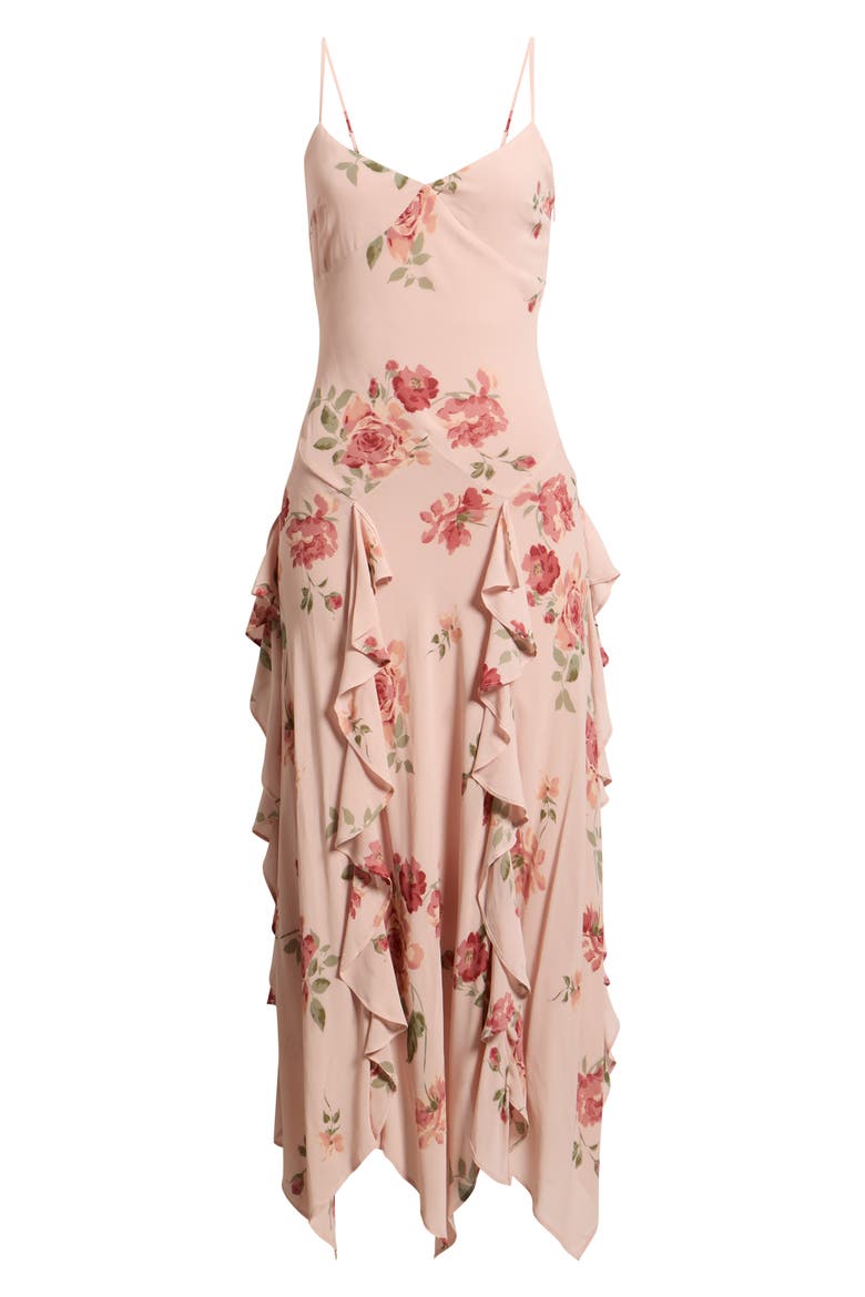 Allissa Georgette Sundress, Main, color, ROSE SERENADE