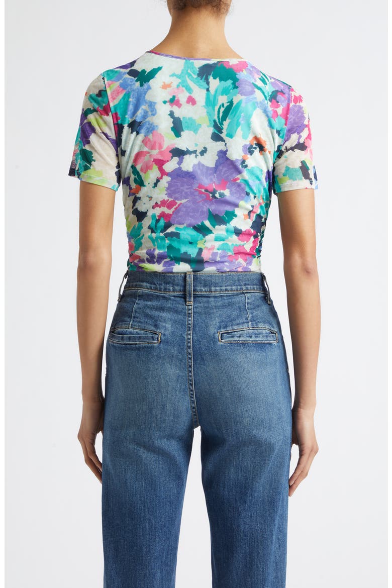 Ellie Floral Mesh Top, Alternate, color, GARDEN MESH