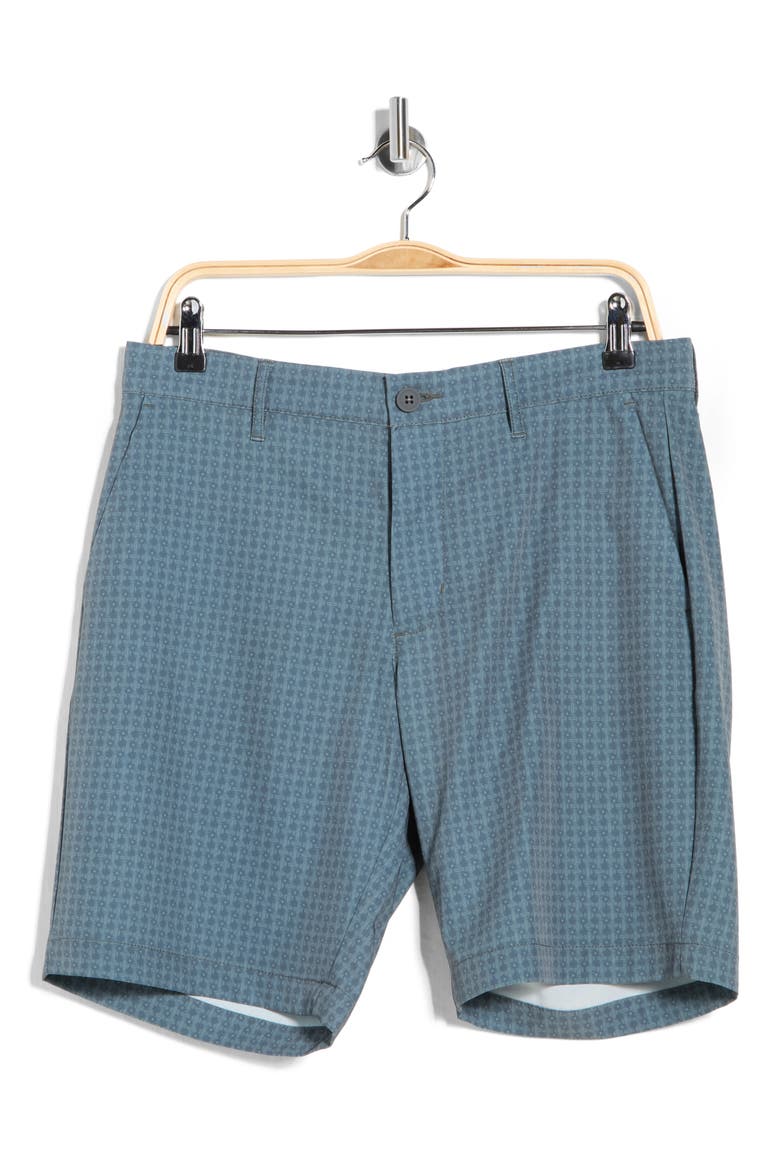 Geo Ace Shot Printed Shorts, Alternate, color, DARK TWILIGHT BLUE