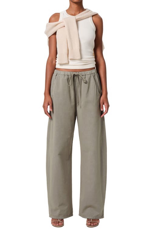 Citizens Of Humanity Aurora Cotton And Linen-blend Wide-leg Pants In Nova