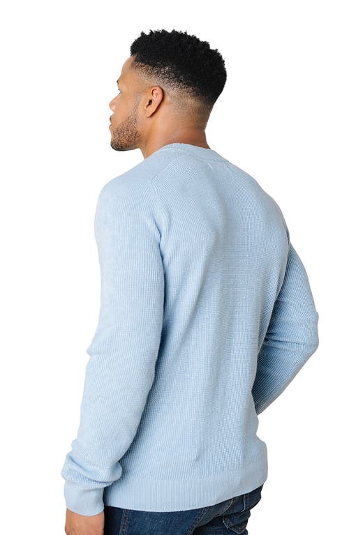 Hope & Henry Organic Sweater Henley In Blue