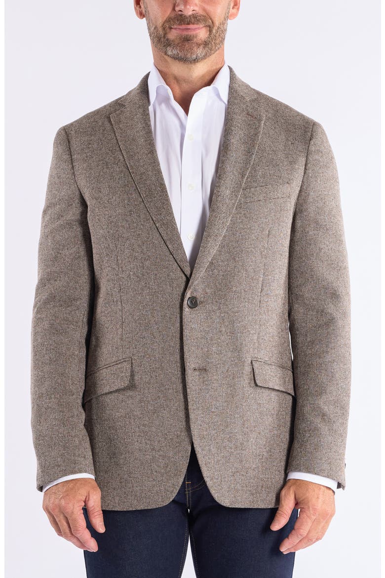 Textured Knit Sport Coat, Main, color, BROWN