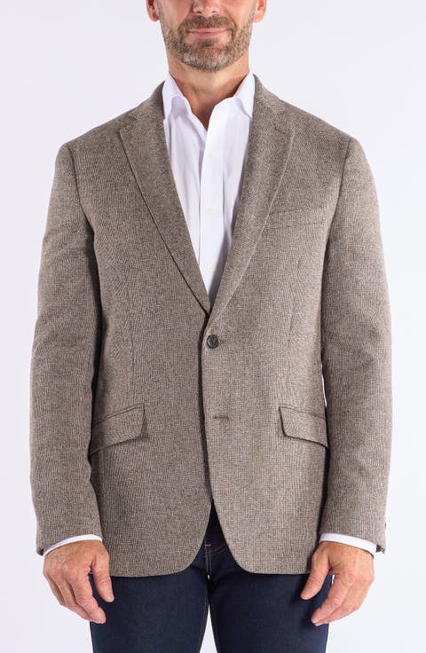 Textured Knit Sport Coat (Regular, Short & Long)