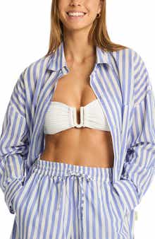 Sea Level Sails Beach Stripe Cover-Up Tunic