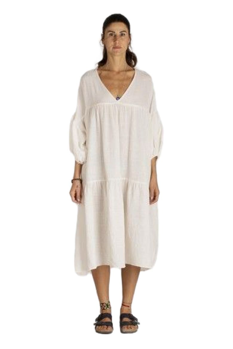 Sile Fully-Pleated Dress, Alternate, color, White