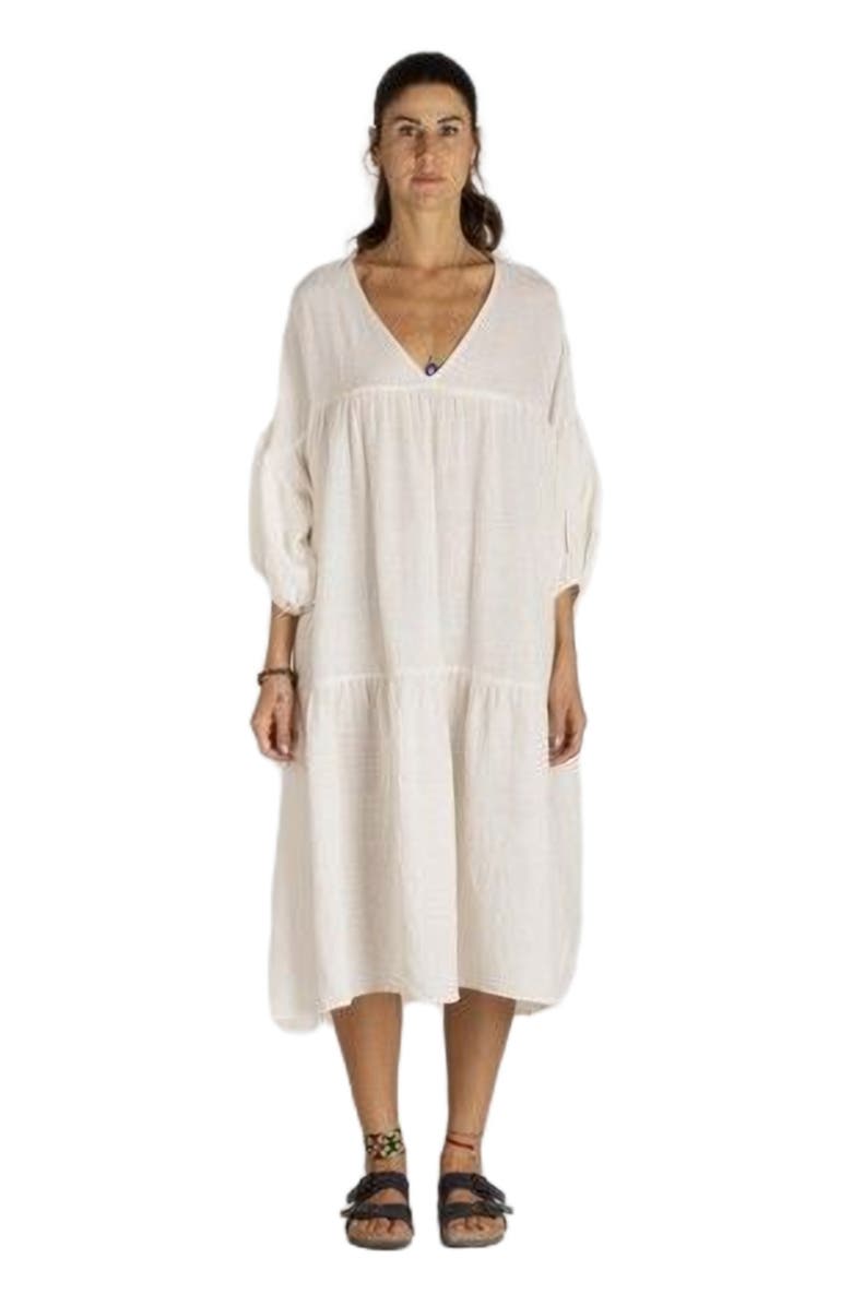 loom.ist Sile Fully-Pleated Dress, Alternate, color, White