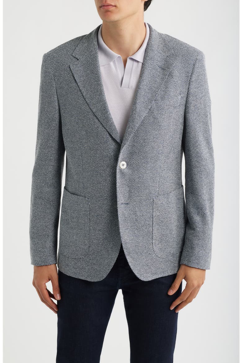 Jeff Regular Fit Stretch Linen & Cotton Sport Coat, Main, color, DARK BLUE