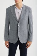 BOSS Camel Jeff Regular Fit Stretch Linen & Cotton Sport Coat