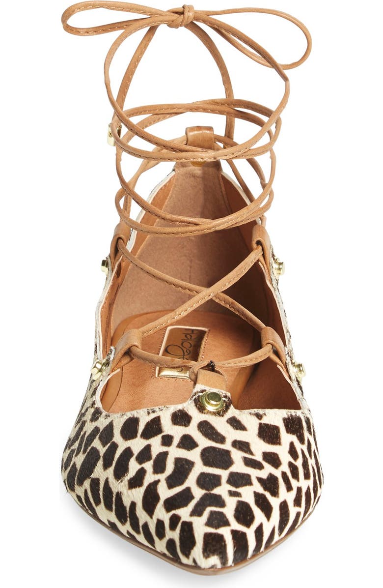 Halogen<sup>®</sup> 'Owen' Genuine Calf Hair Pointy Toe Ghillie Flat, Alternate, color,