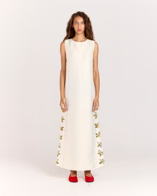Romy Bloom Shift Maxi In Cream