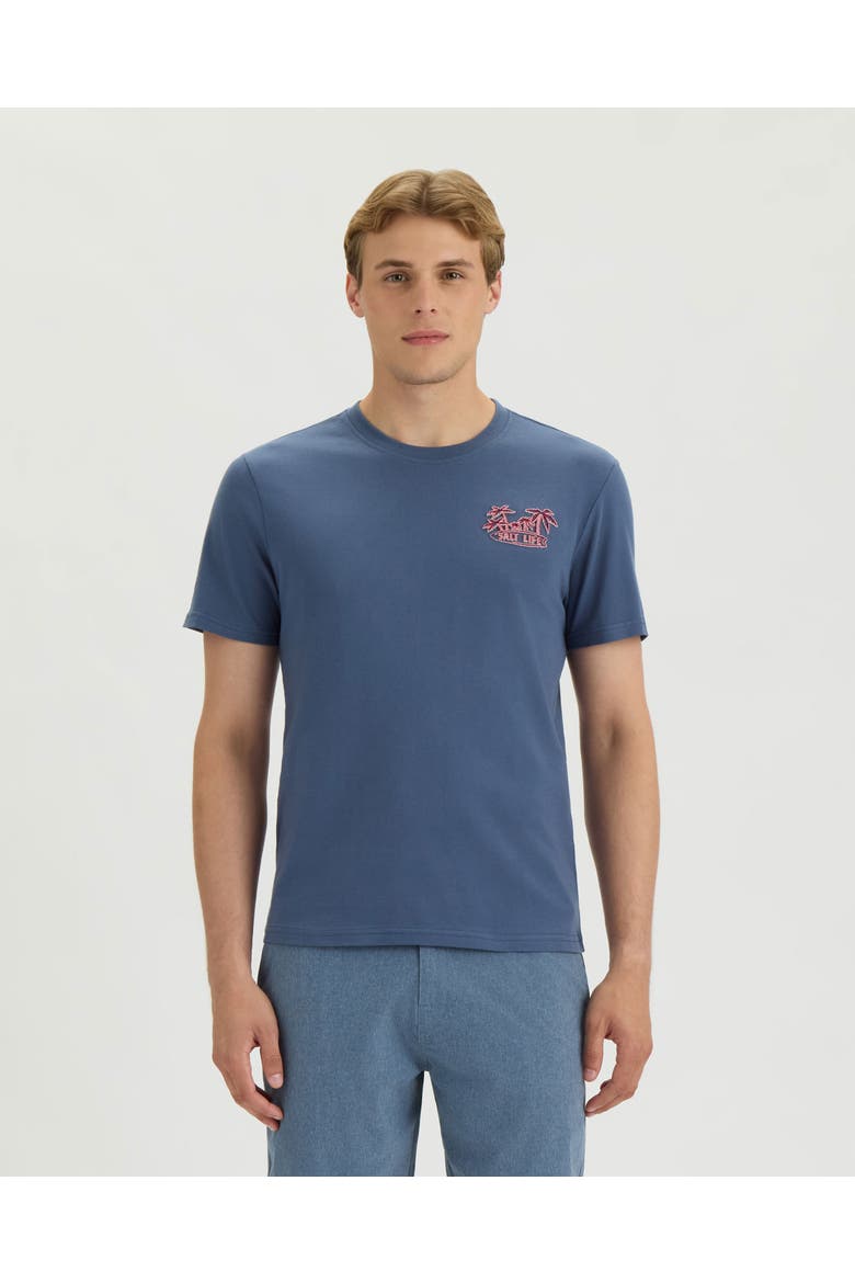 After Summer Short Sleeve Tee, Main, color, VINTAGE INDIGO