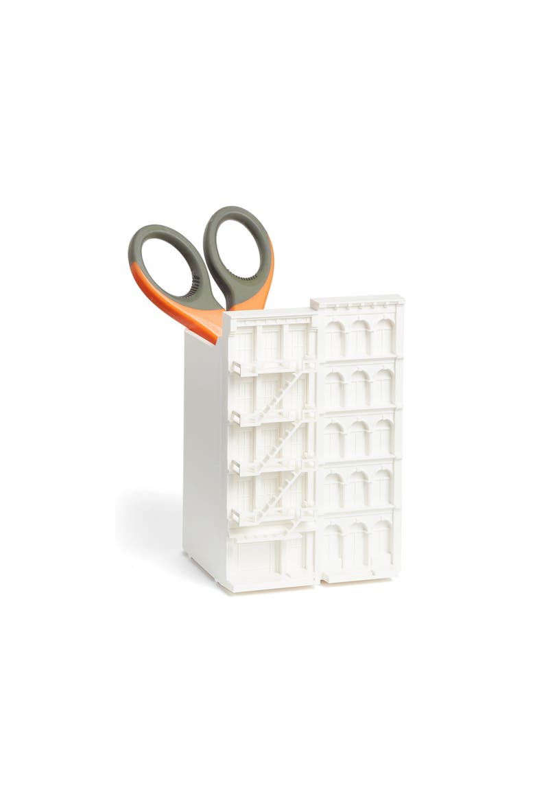 Design Store Archi Pen Cup, Main, color, WHITE