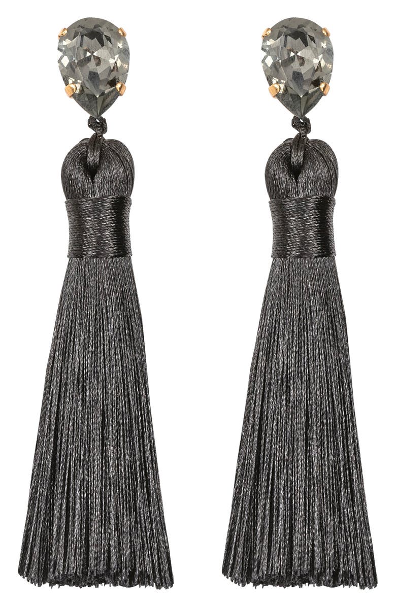 Jennifer Behr Francine Silk Tassel Drop Earrings, Main, color,
