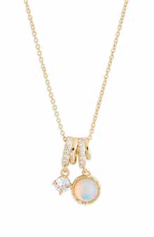 NORDSTROM RACK Cubic Zirconia Charm Necklace