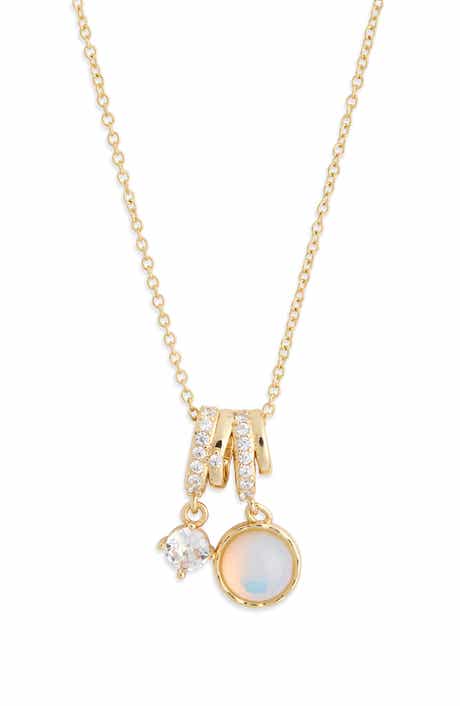 NORDSTROM RACK Cubic Zirconia Charm Necklace