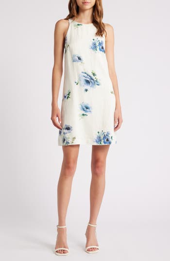 & Other Stories Cutaway Linen Minidress In Beige