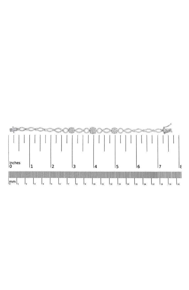 Haus of Brilliance 10K White Gold 3.00 Cttw Diamond Link Bracelet, Alternate, color, White Gold
