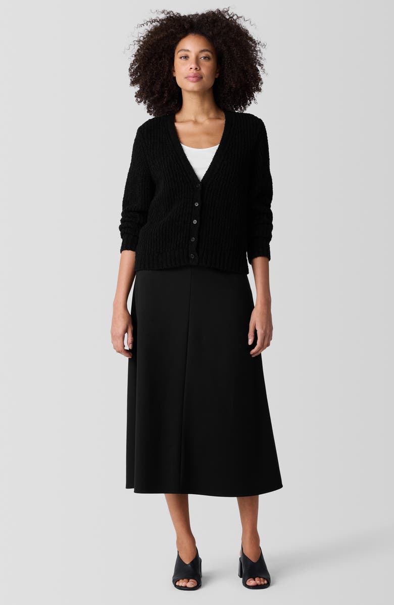 Eileen Fisher V-Neck Organic Cotton Blend Cardigan, Alternate, color,