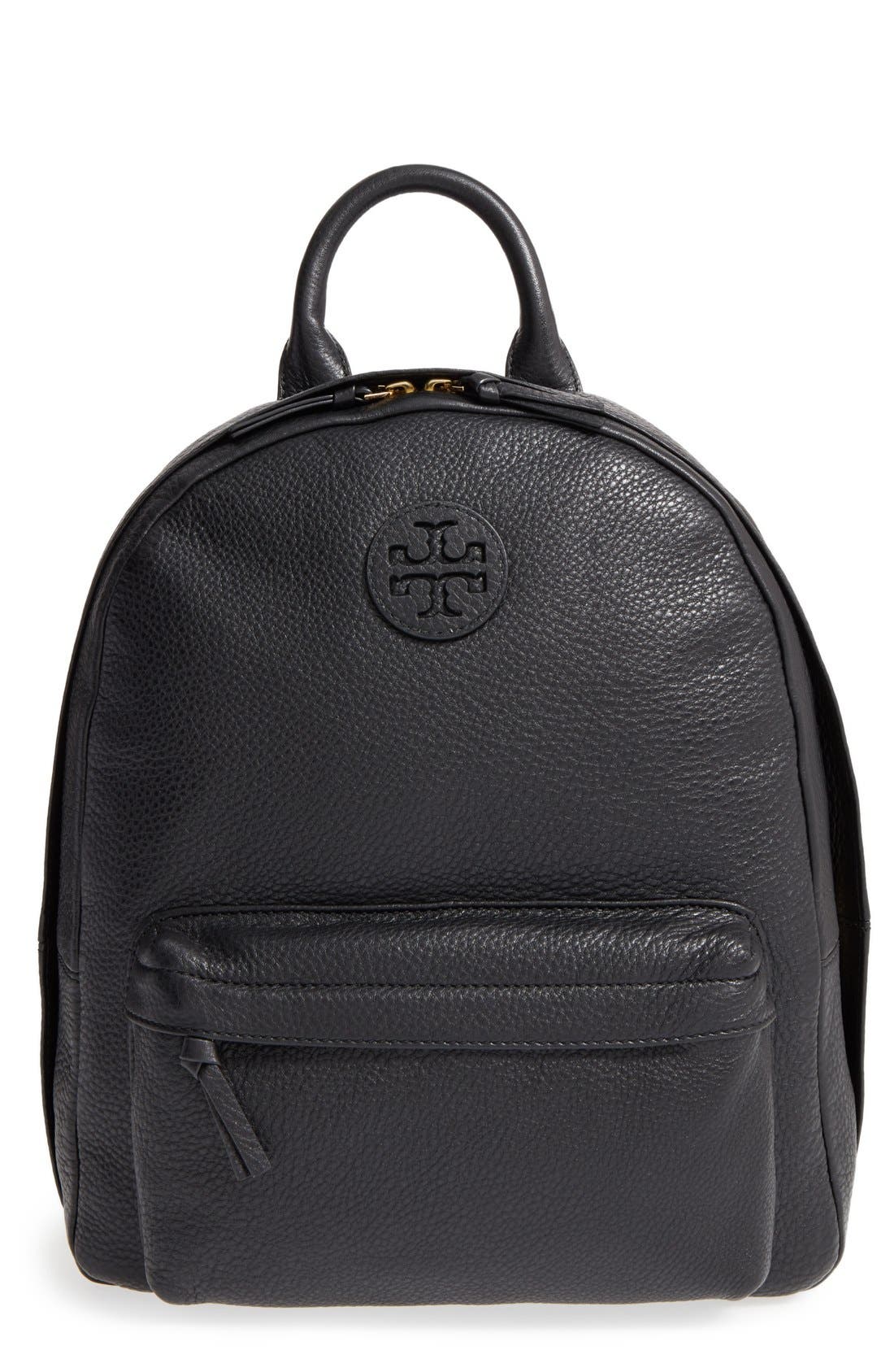 Tory Burch Pebbled Leather Backpack, Main, color, 