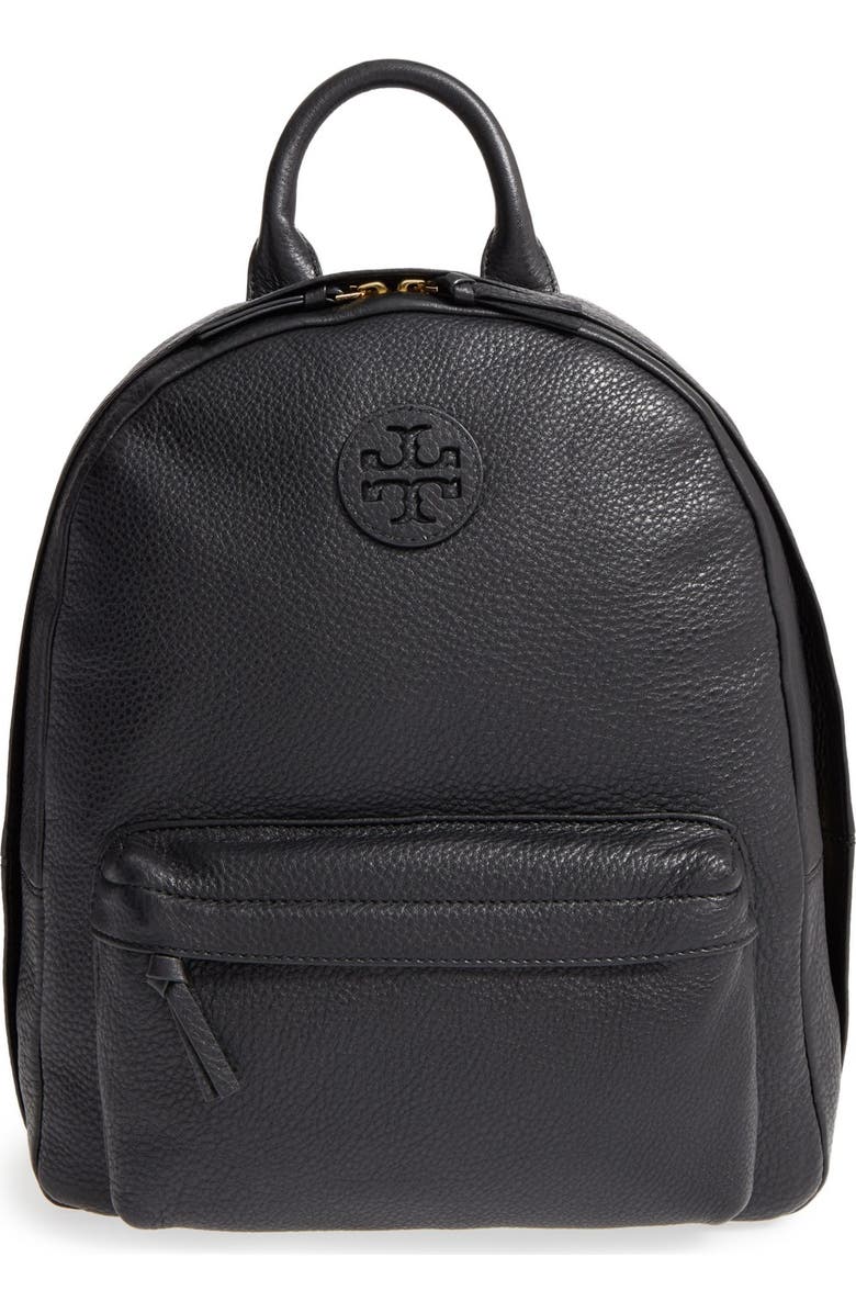 Tory Burch Pebbled Leather Backpack, Main, color,